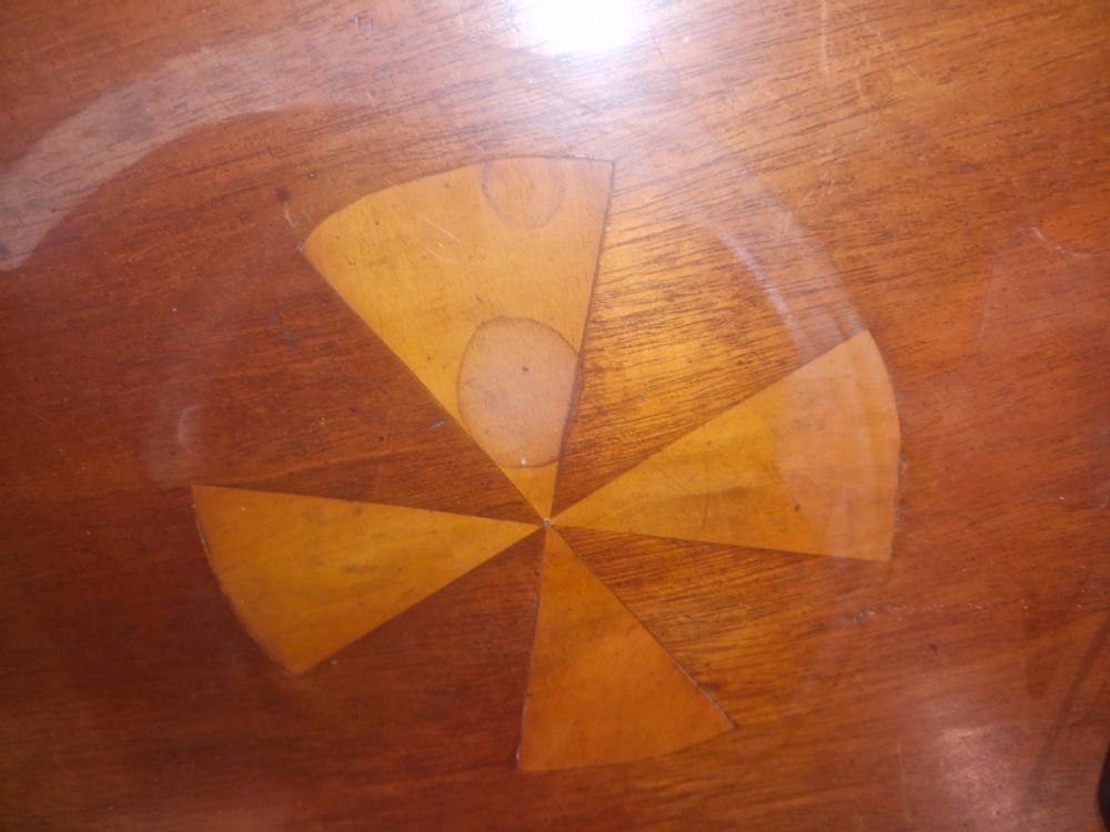 Pair of Moorish influence mahogany occasional tables.  View XII