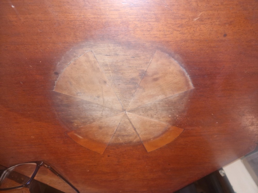 Pair of Moorish influence mahogany occasional tables.  View XIV