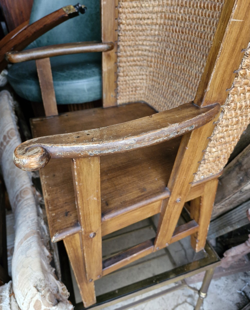 Pair of Edwardian Orkney armchairs View XII