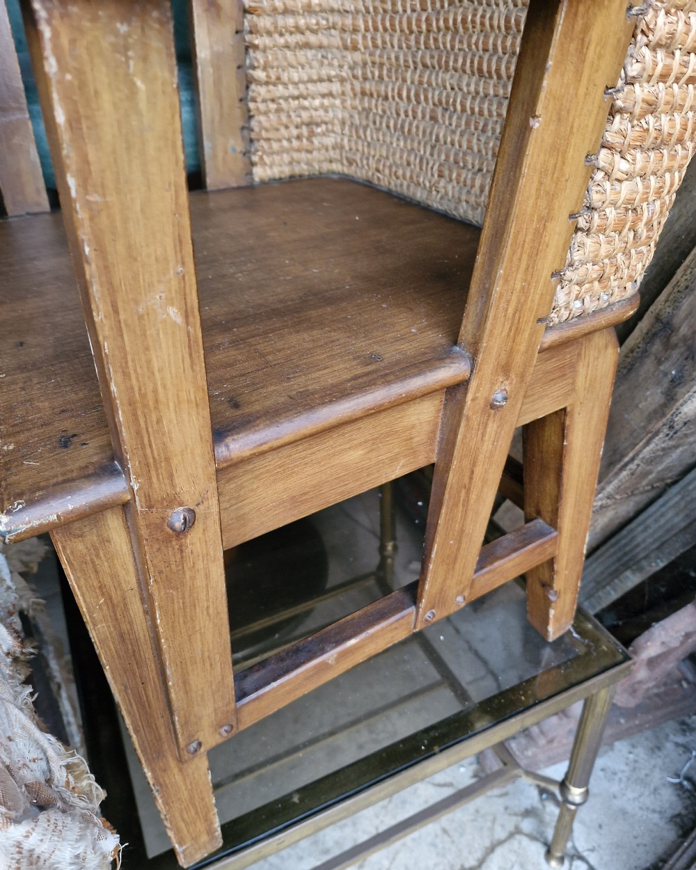 Pair of Edwardian Orkney armchairs View XIII