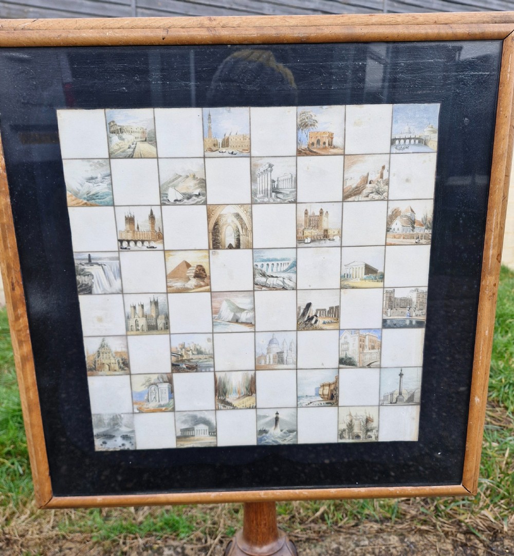 19th century chess table. View IV