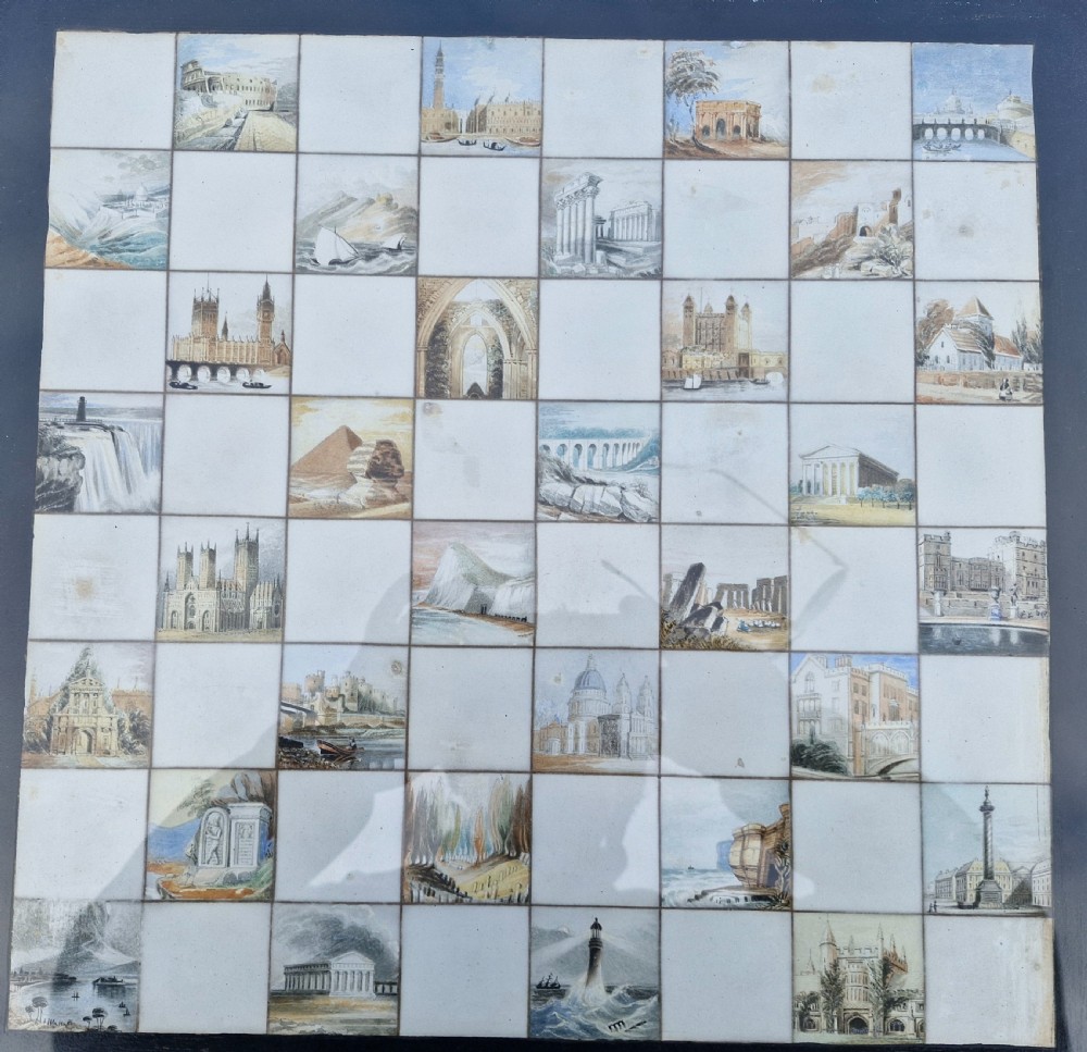 19th century chess table. View VIII