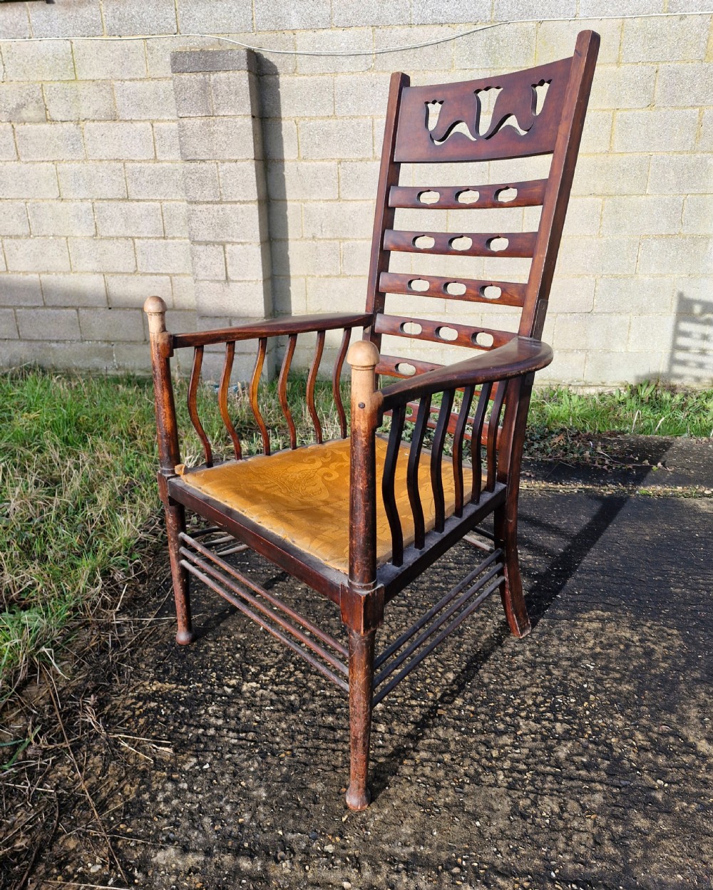 Art Nouveau armchair.  View IV