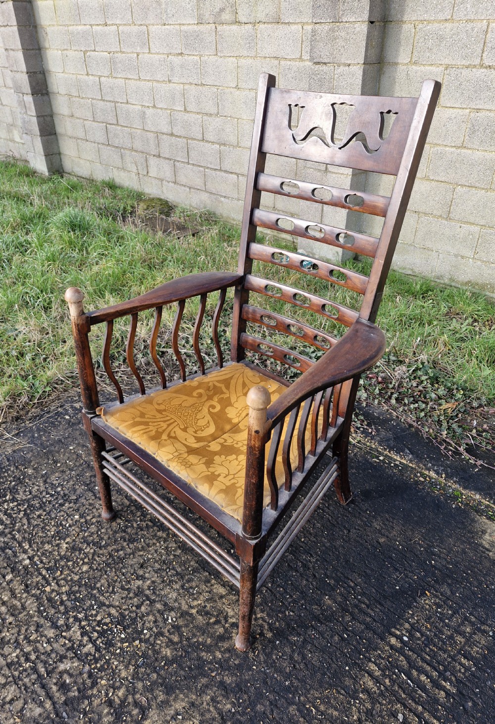 Art Nouveau armchair.  View V
