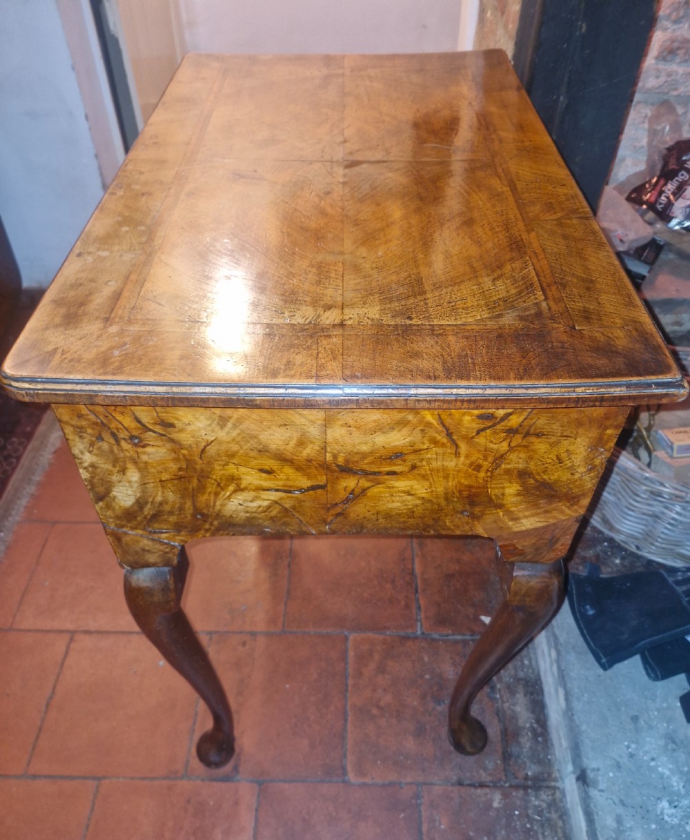 Mid 18th century Georgian walnut 3 drawer lowboy.  View II