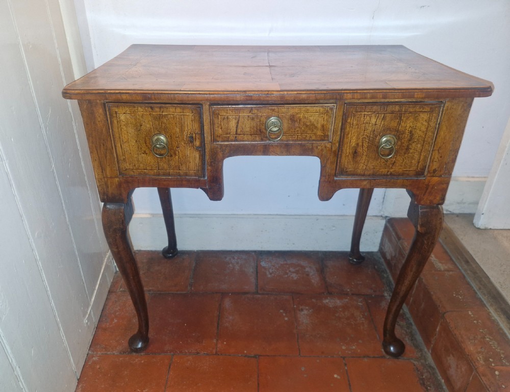 Mid 18th century Georgian walnut 3 drawer lowboy.  View XII