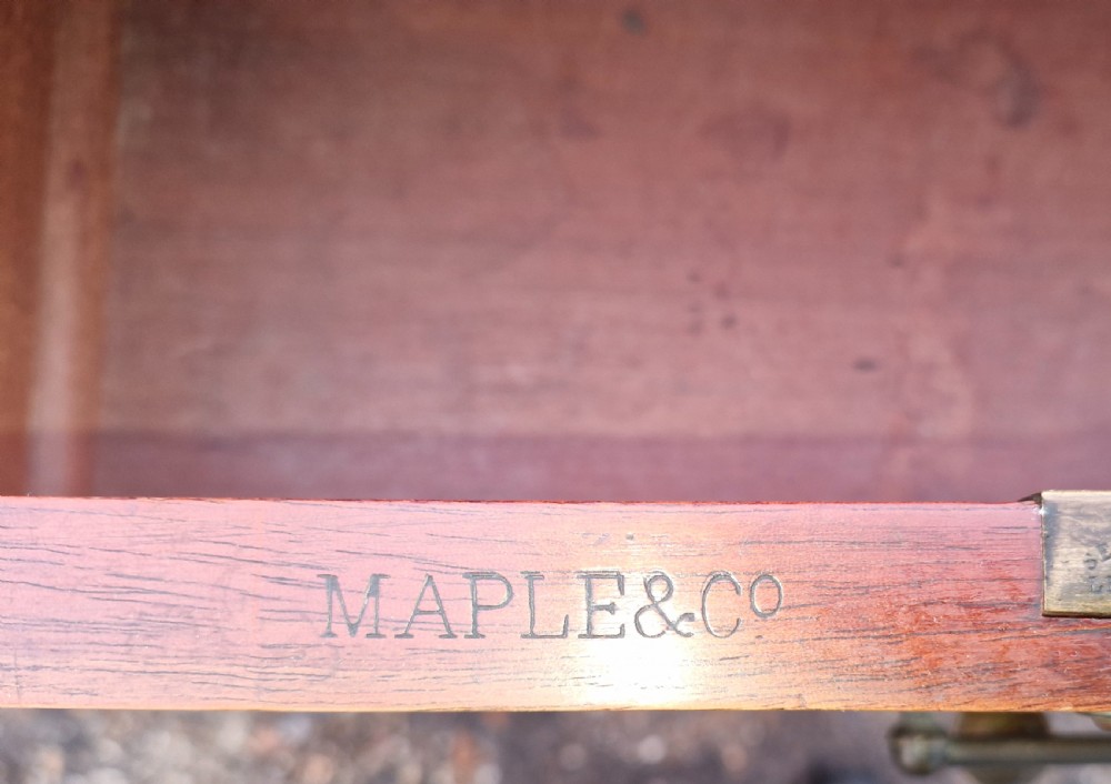 Victorian chest of drawers. Stamped Maple & Co. View III