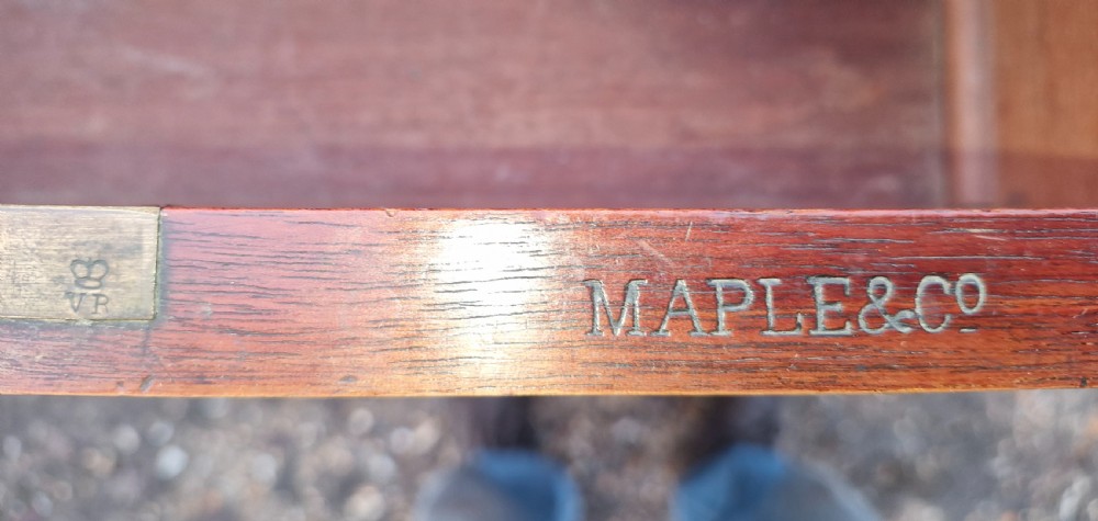 Victorian chest of drawers. Stamped Maple & Co. View IV
