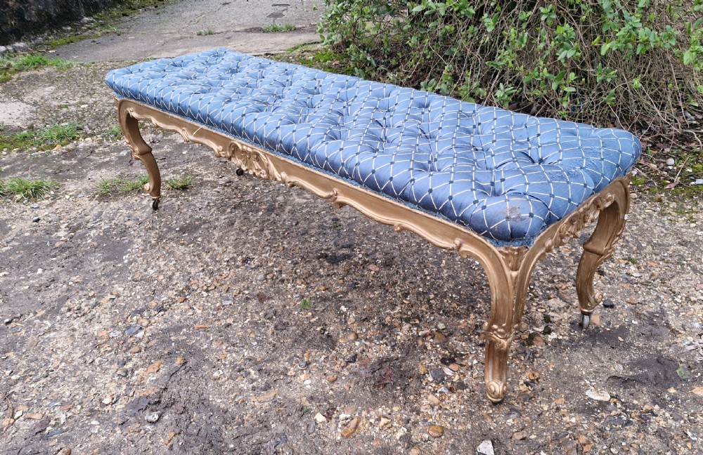 19th century gilt wood window seats. View VI
