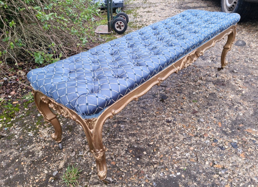 19th century gilt wood window seats. View VII