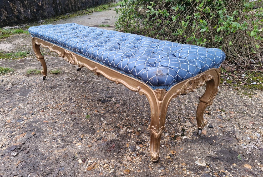 19th century gilt wood window seats. View VIII