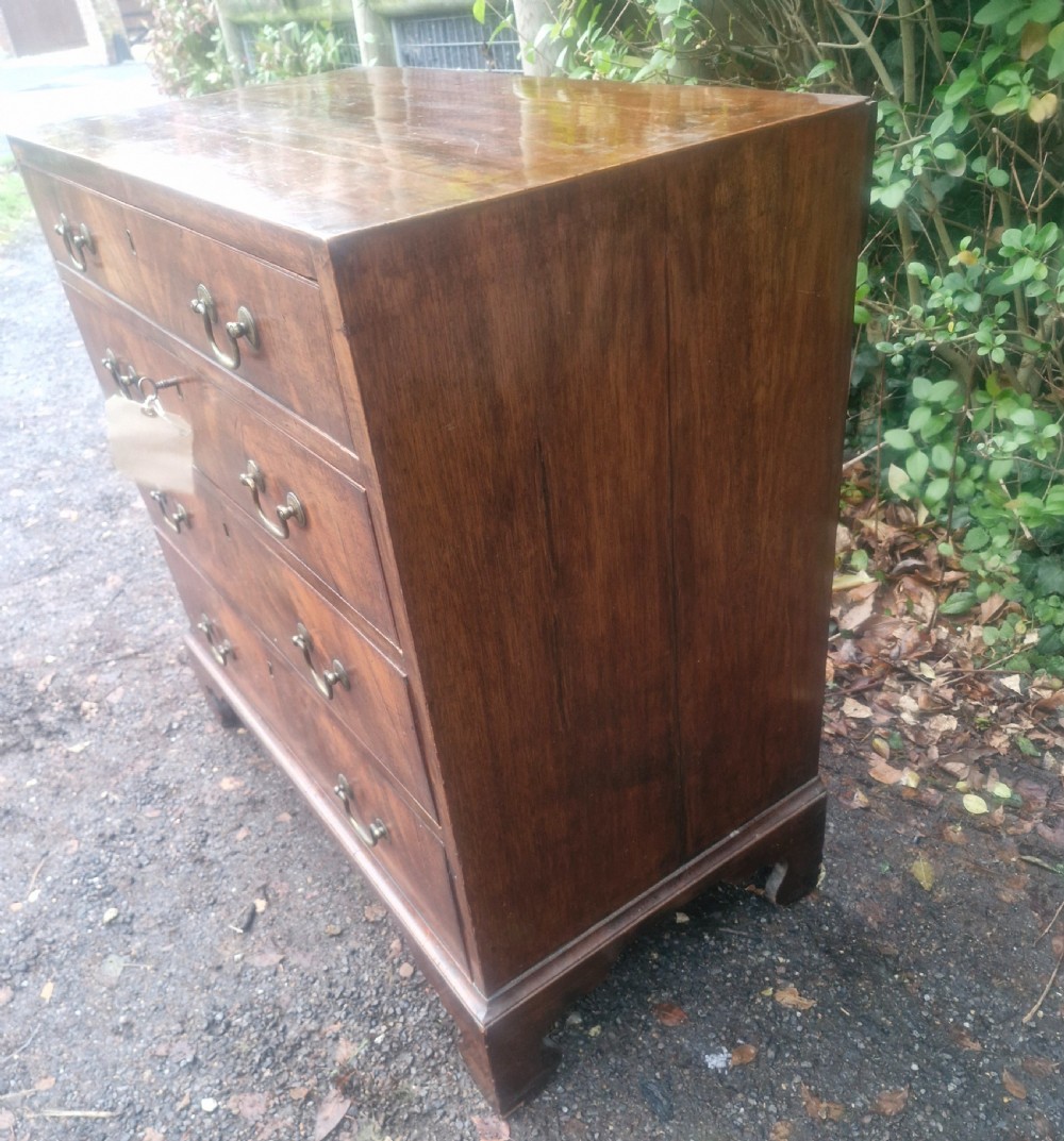 Early 19th century mahogany chest of 4 drawers.  View VI