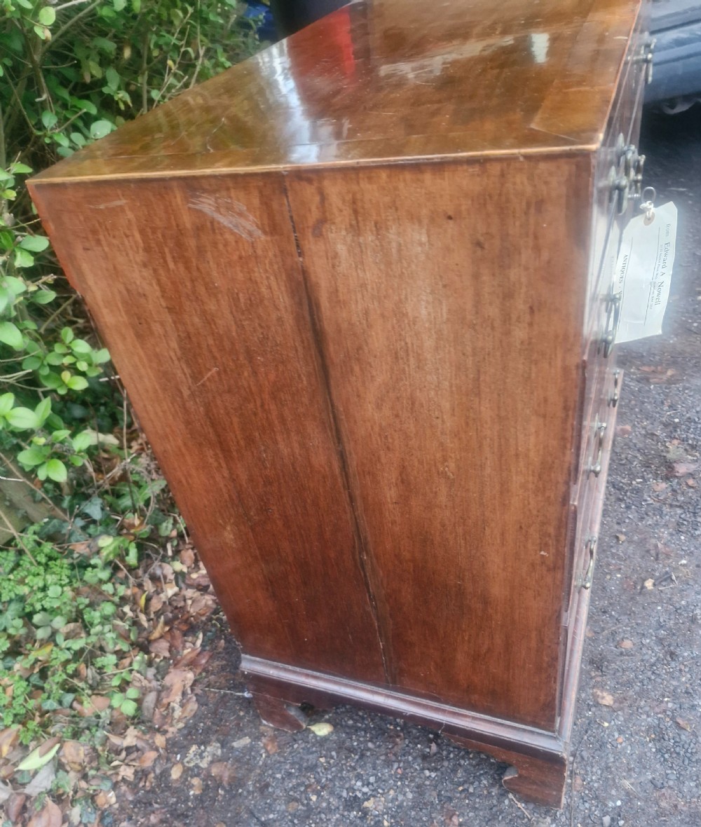 Early 19th century mahogany chest of 4 drawers.  View VII