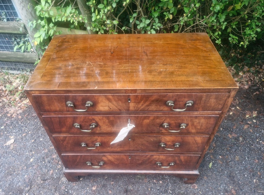 Early 19th century mahogany chest of 4 drawers.  View XII