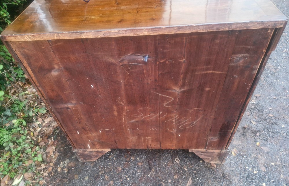 Early 19th century mahogany chest of 4 drawers.  View XIII