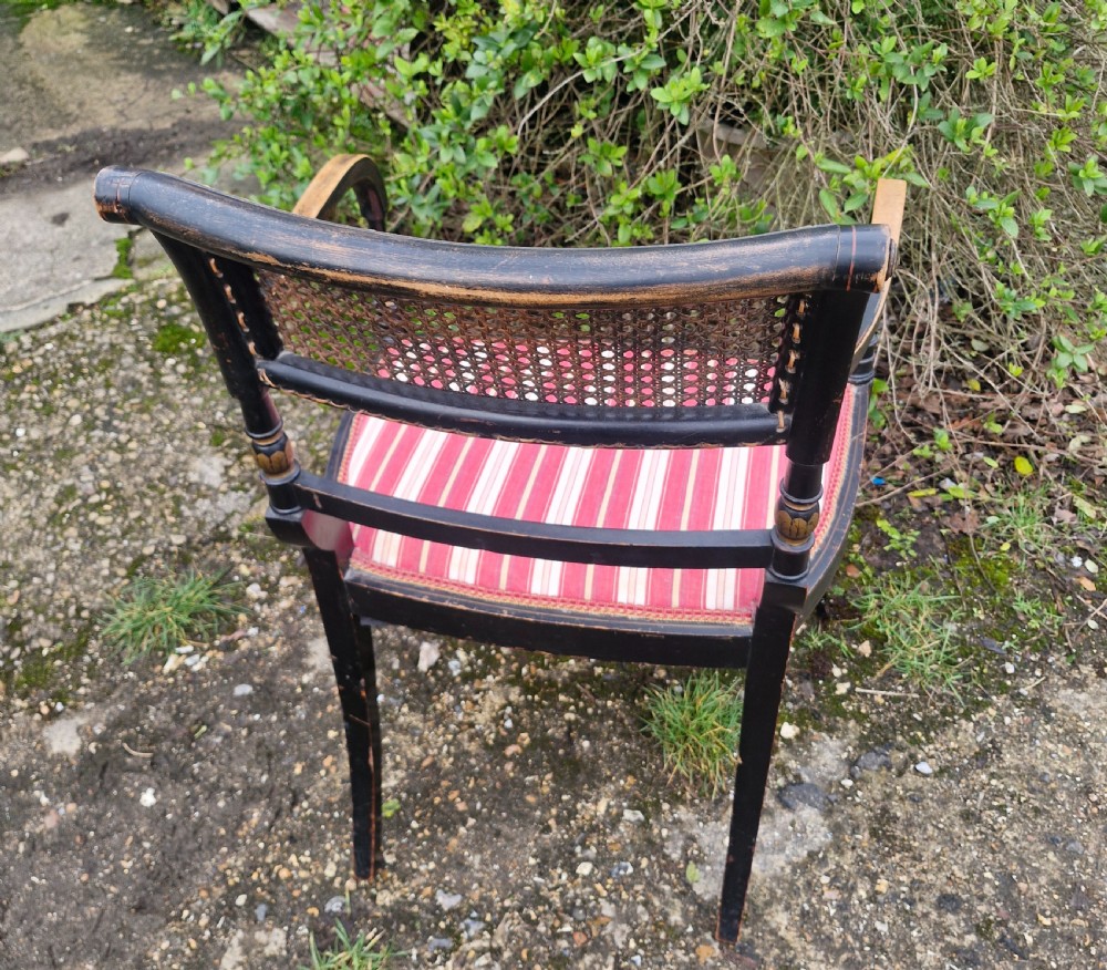 Decorated bedroom armchair.  View IV