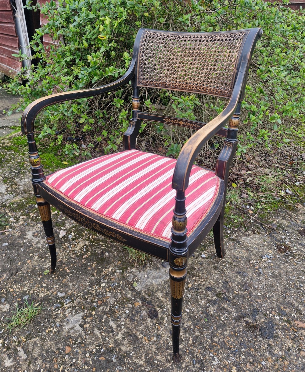 Decorated bedroom armchair.  View V