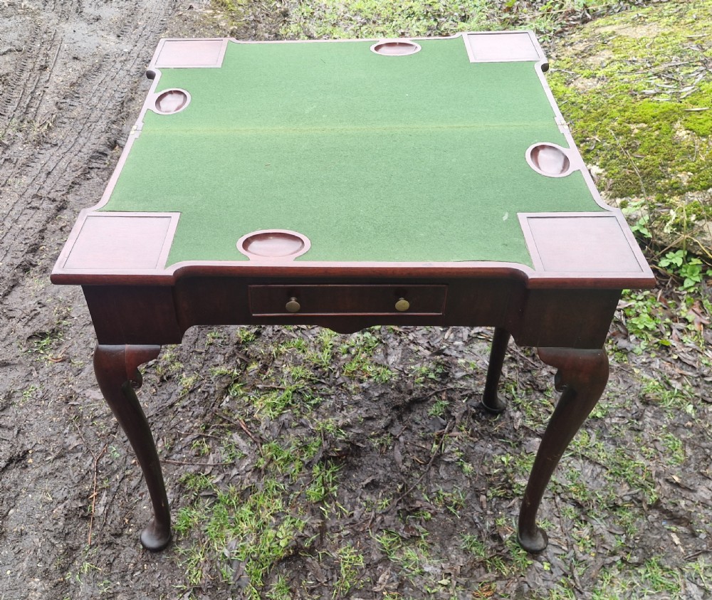 Mahogany games table 