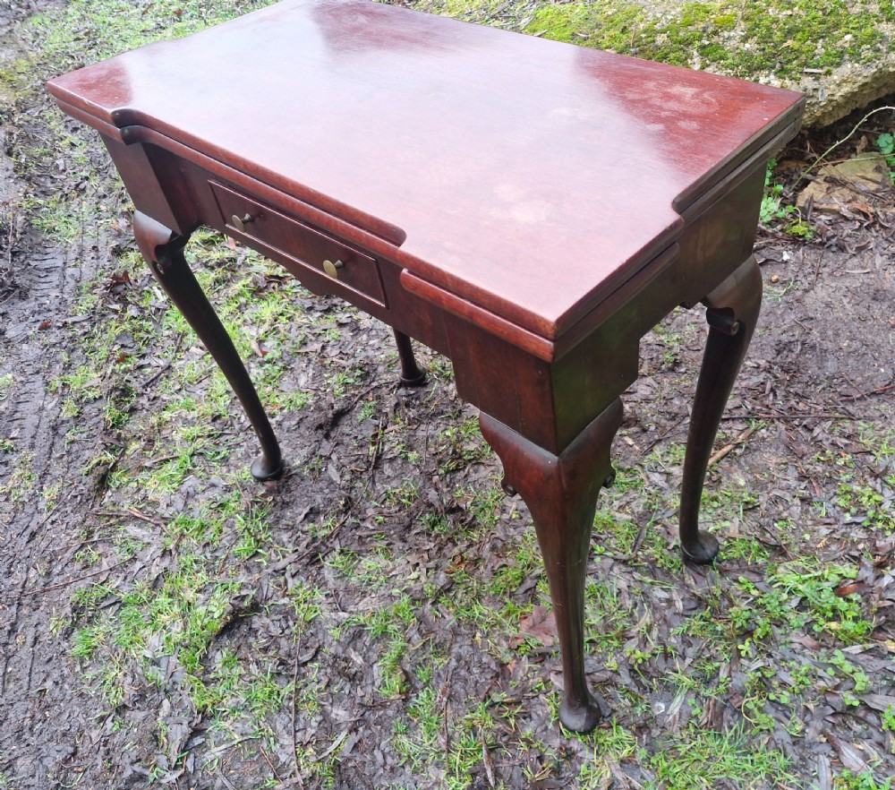 Mahogany games table  View II