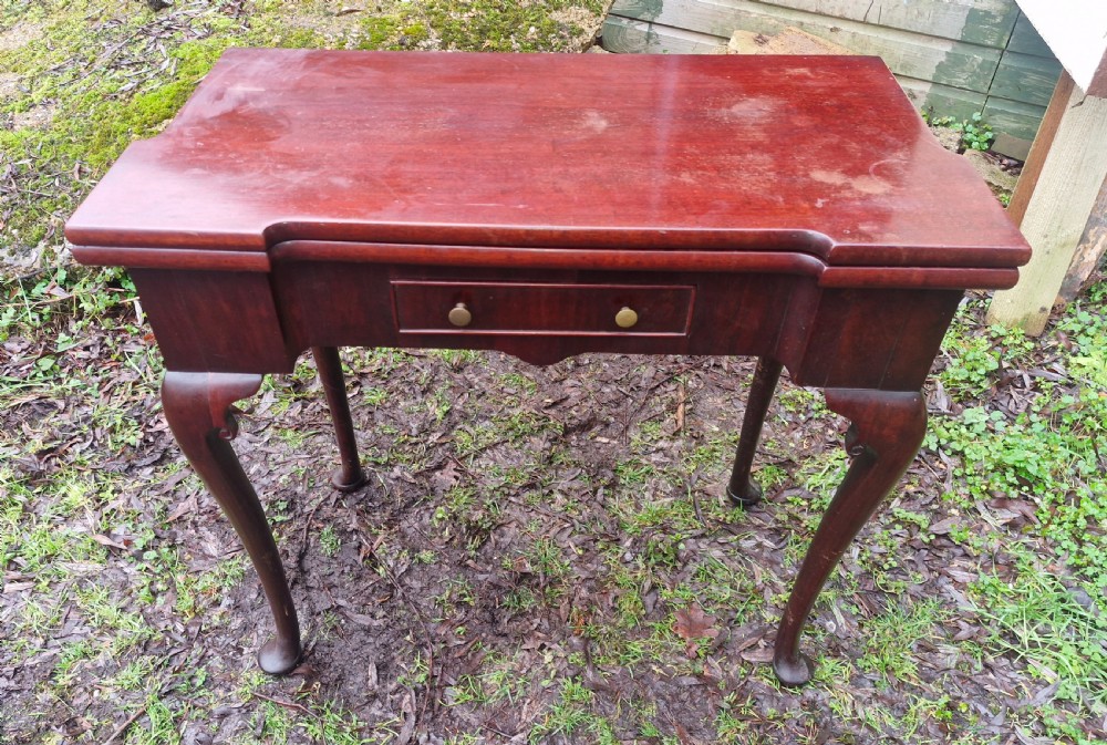 Mahogany games table  View III