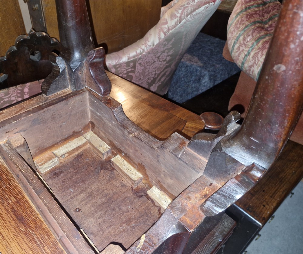 Mahogany games table  View V