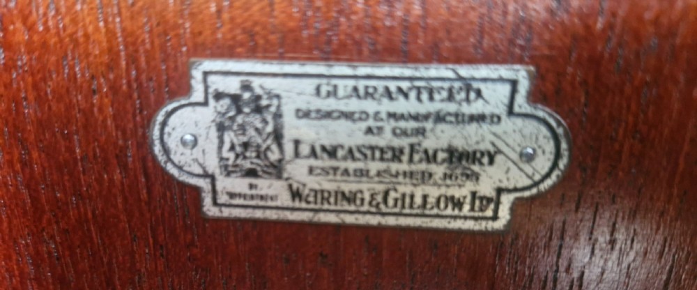 Edwardian mahogany display cabinet by Waring & Gillow. View IX