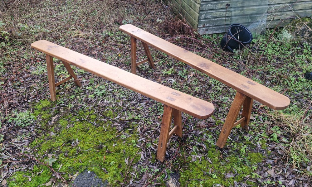 Pair of french kitchen benches.  View II