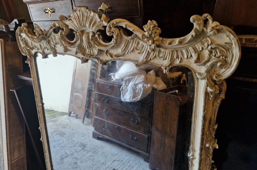 19th century overmantel mirror.  View IV