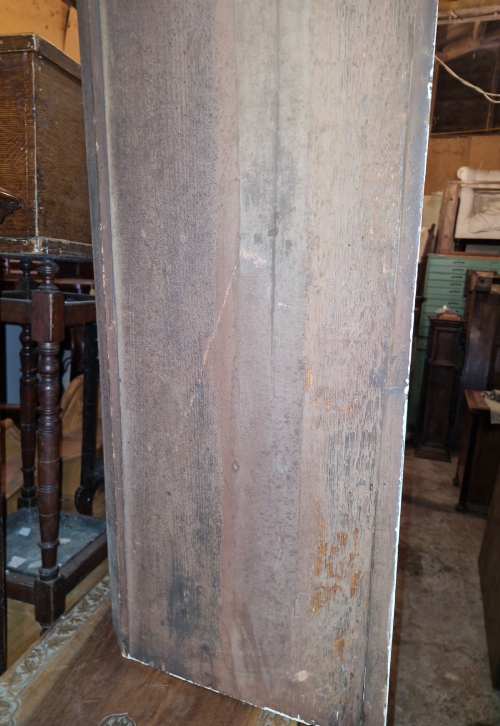 Very pretty docorated corner cabinet.  View V