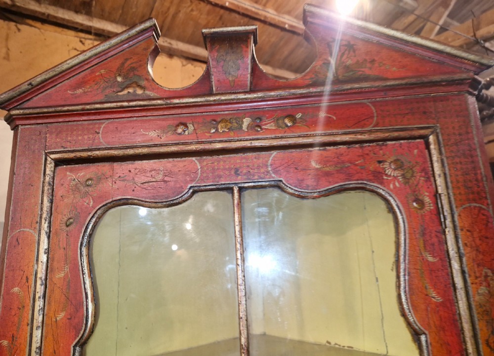 Very pretty docorated corner cabinet.  View X