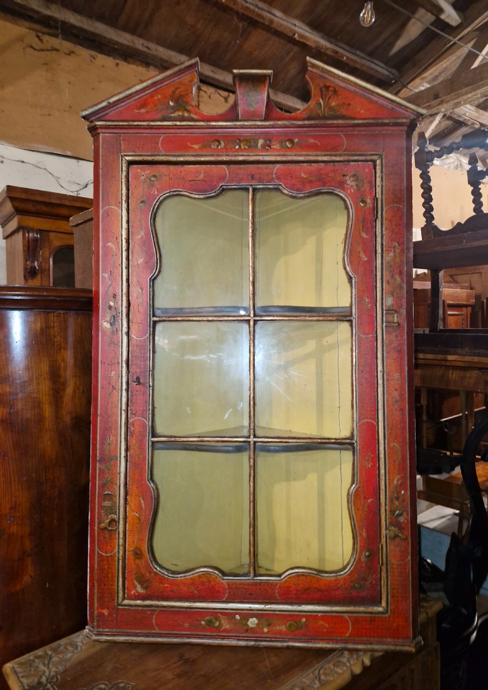Very pretty docorated corner cabinet.  View XIII