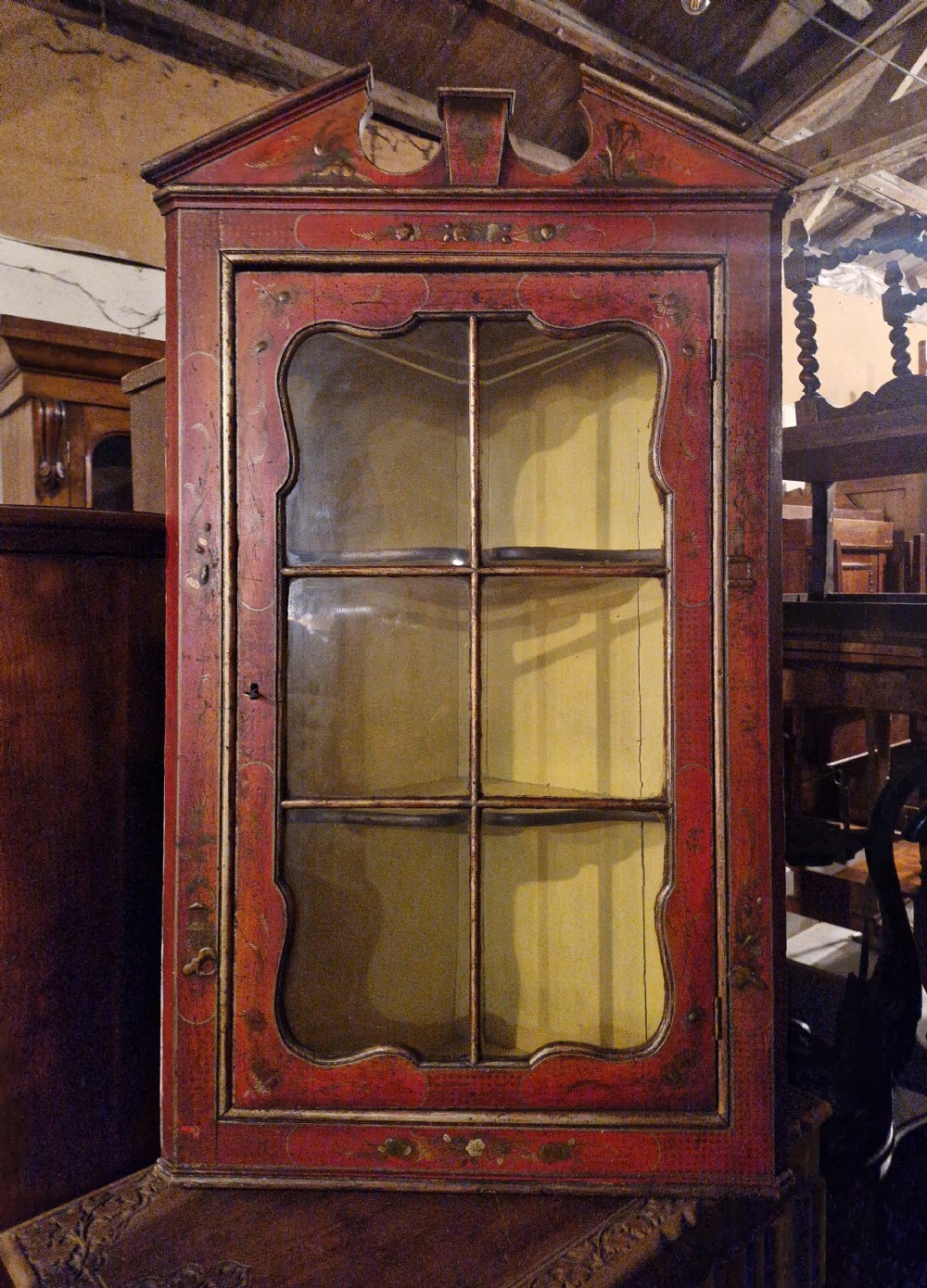 Very pretty docorated corner cabinet.  View XIV