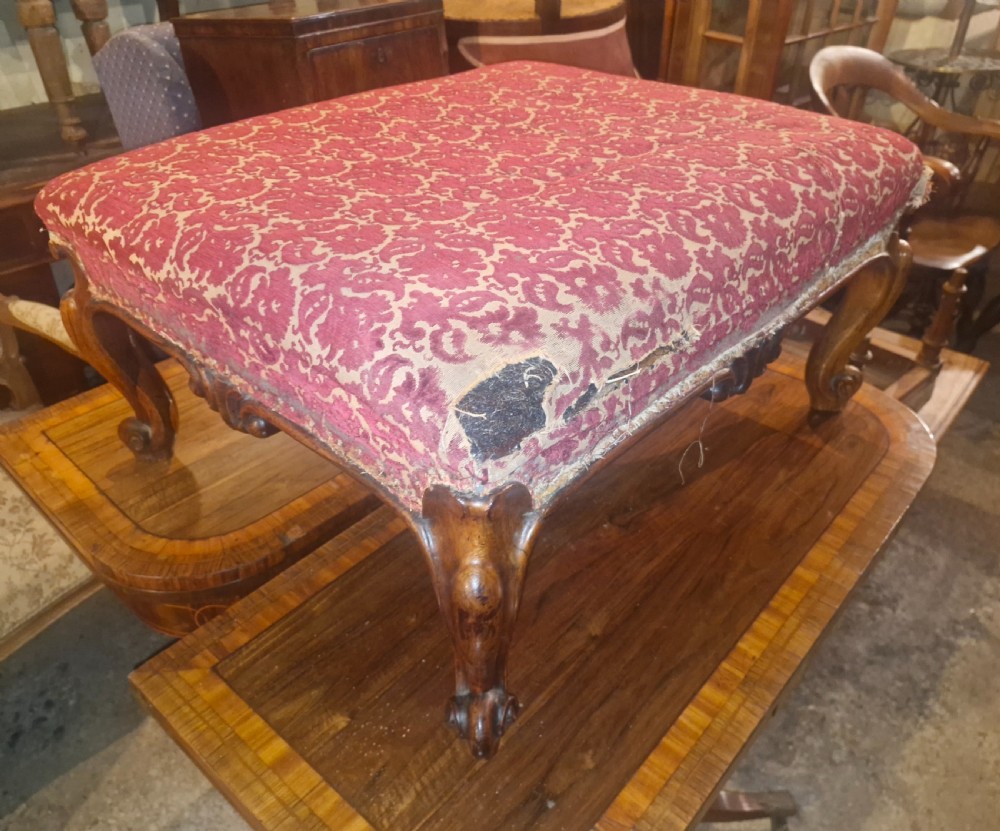 Victorian rosewood centre stool. 