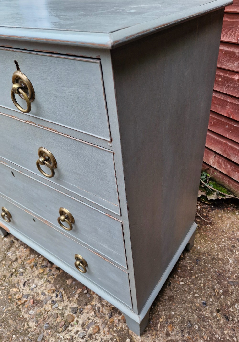 Regency painted chest of drawers.  View III