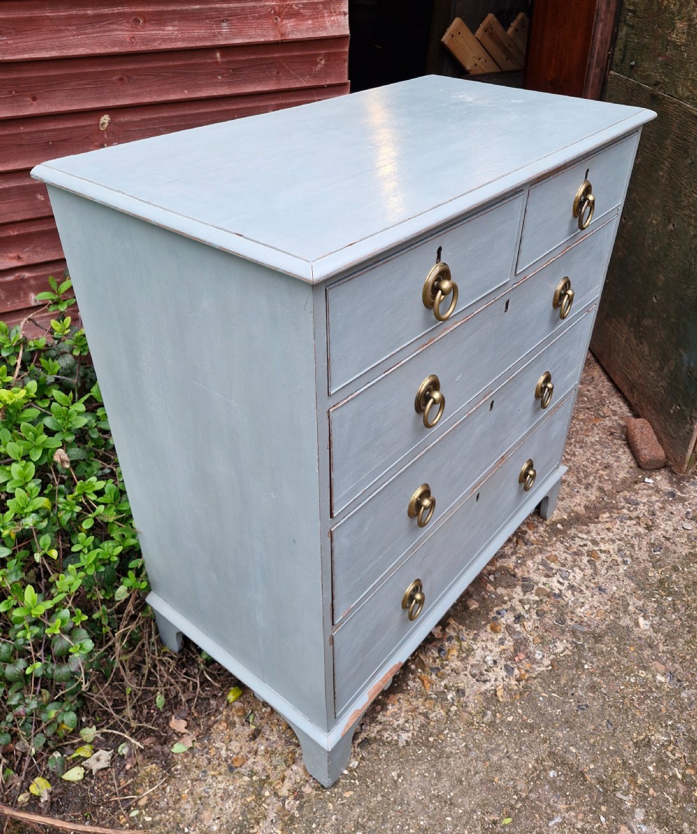 Regency painted chest of drawers.  View IV