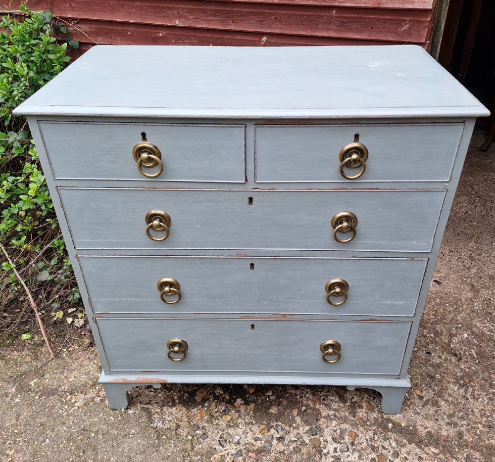 Regency painted chest of drawers.  View V