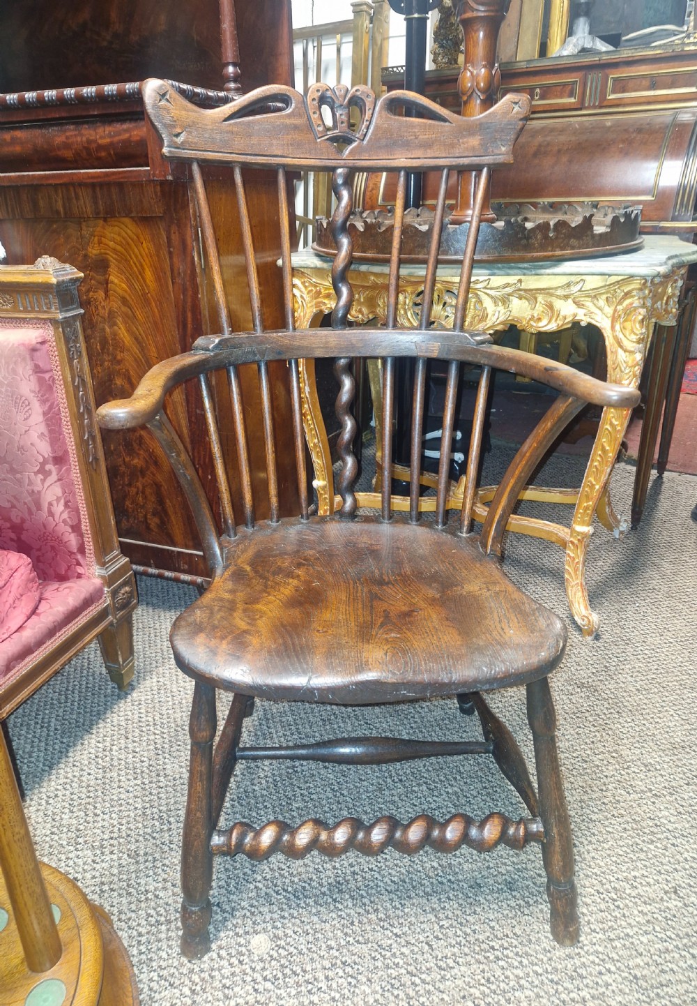 19th century Windsor armchair.  View V