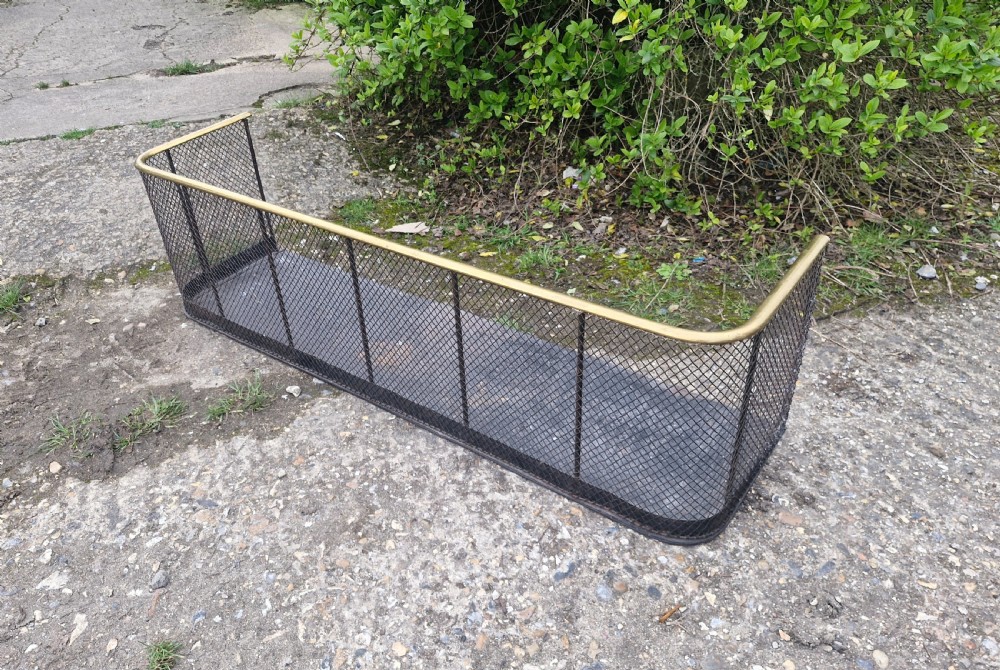 Late Victorian mesh fire fender.