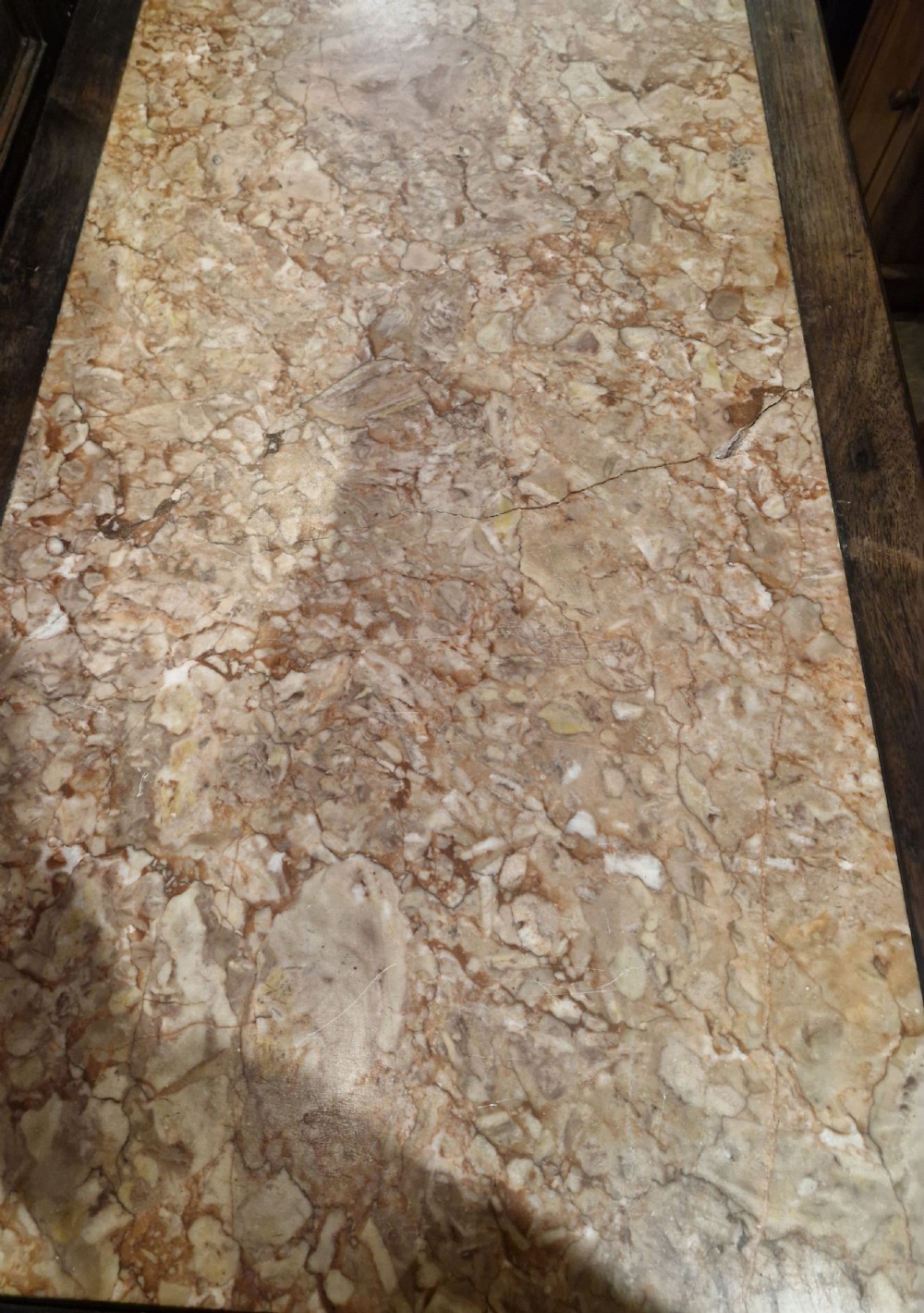 Late 19th century Chinese marble top table. View XII