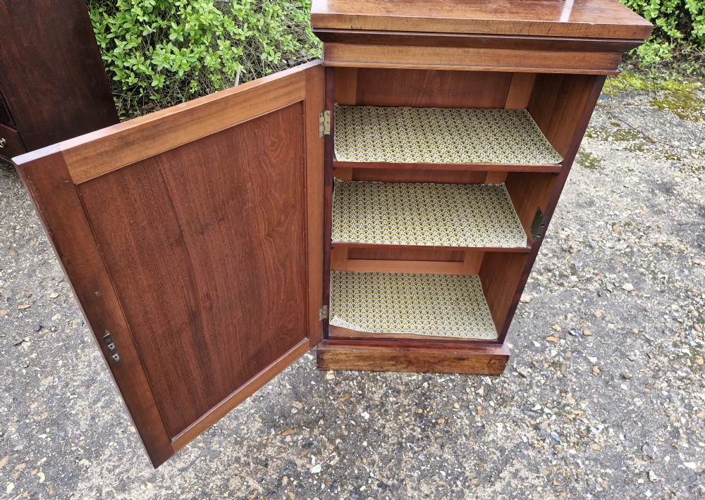 Narrow Regency mahogany side cabinet.  View III
