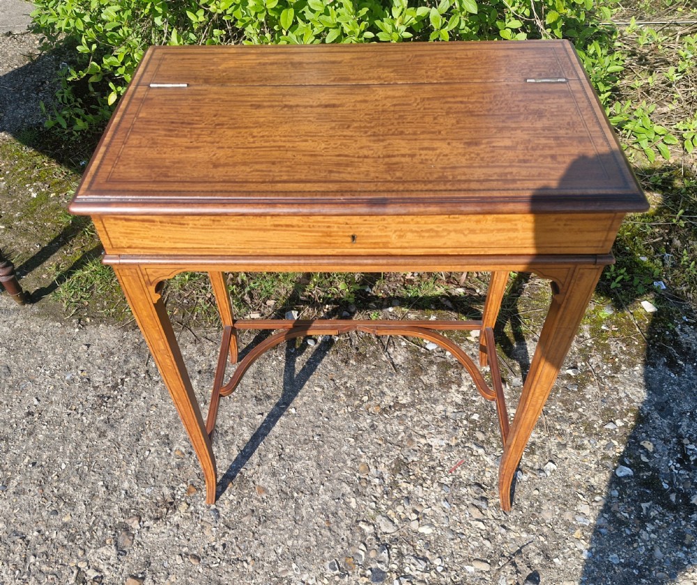 Edwardian inlaid Satinwood 