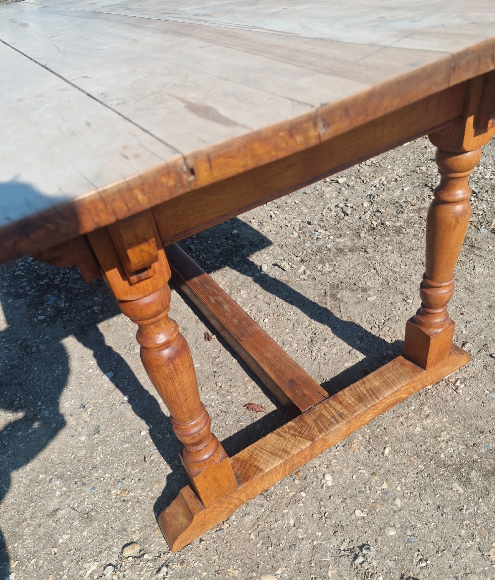 Early 20th century farmhouse kitchen dining table.  View II