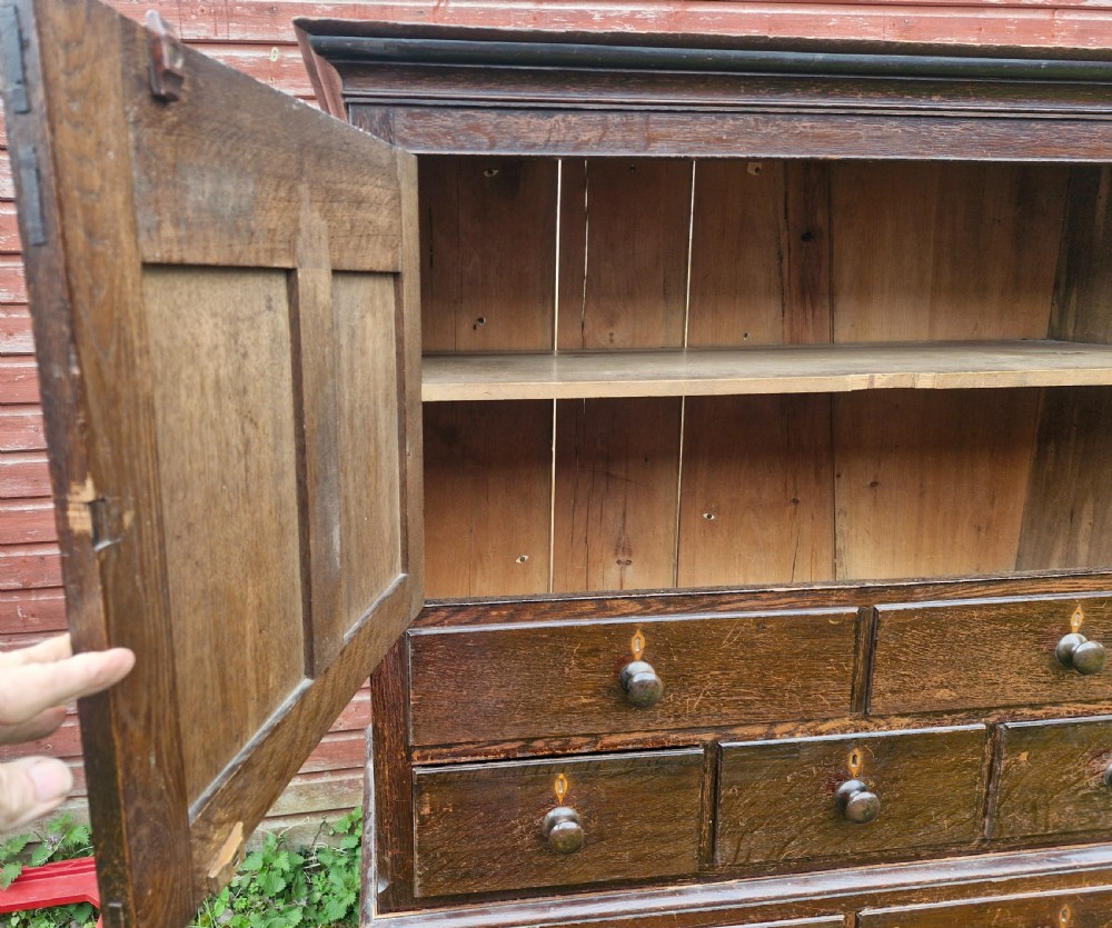 Regency oak Housekeepers cupboard.  View XII