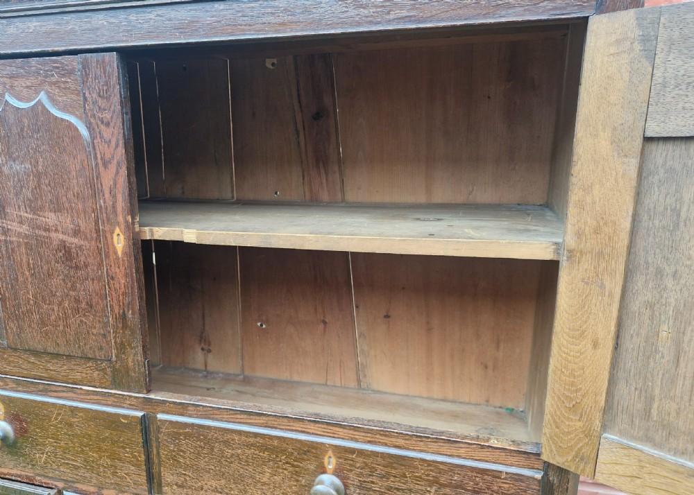 Regency oak Housekeepers cupboard.  View XIII