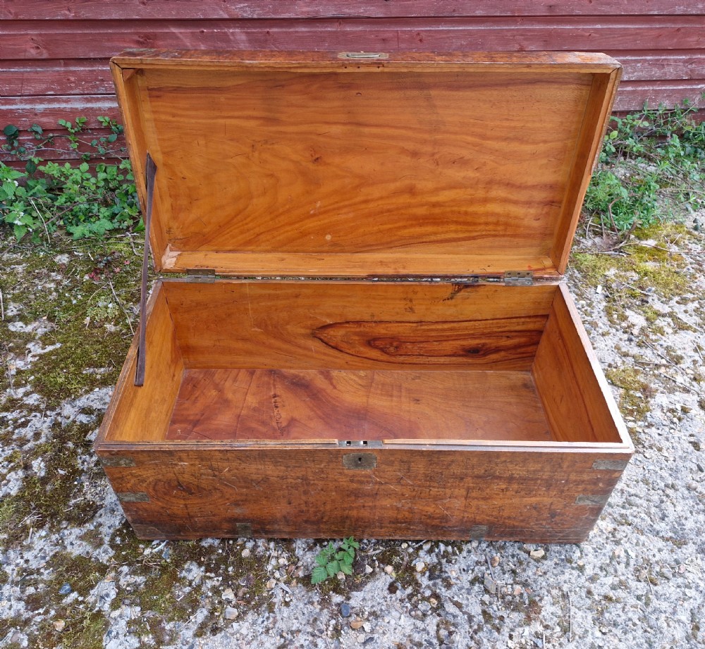 Brass bound trunk for restoration.  View III