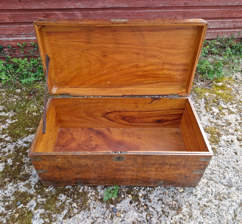 Brass bound trunk for restoration.  View IV