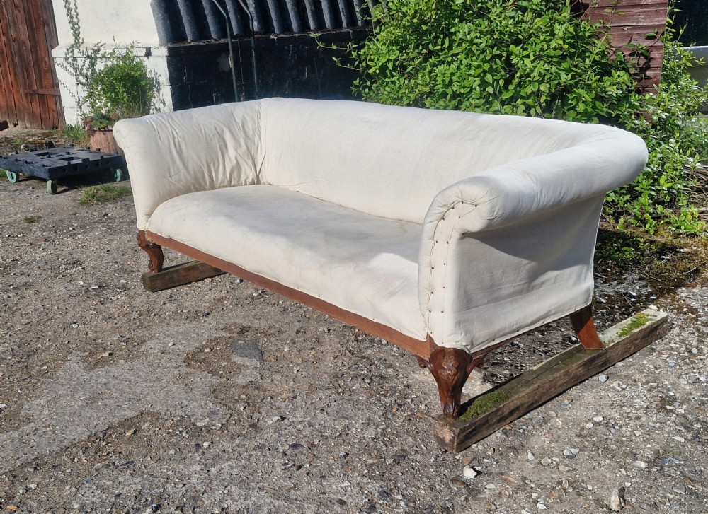 Victorian country house sofa with 2 loose covers.  View IX