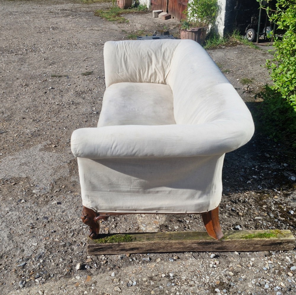 Victorian country house sofa with 2 loose covers.  View XI
