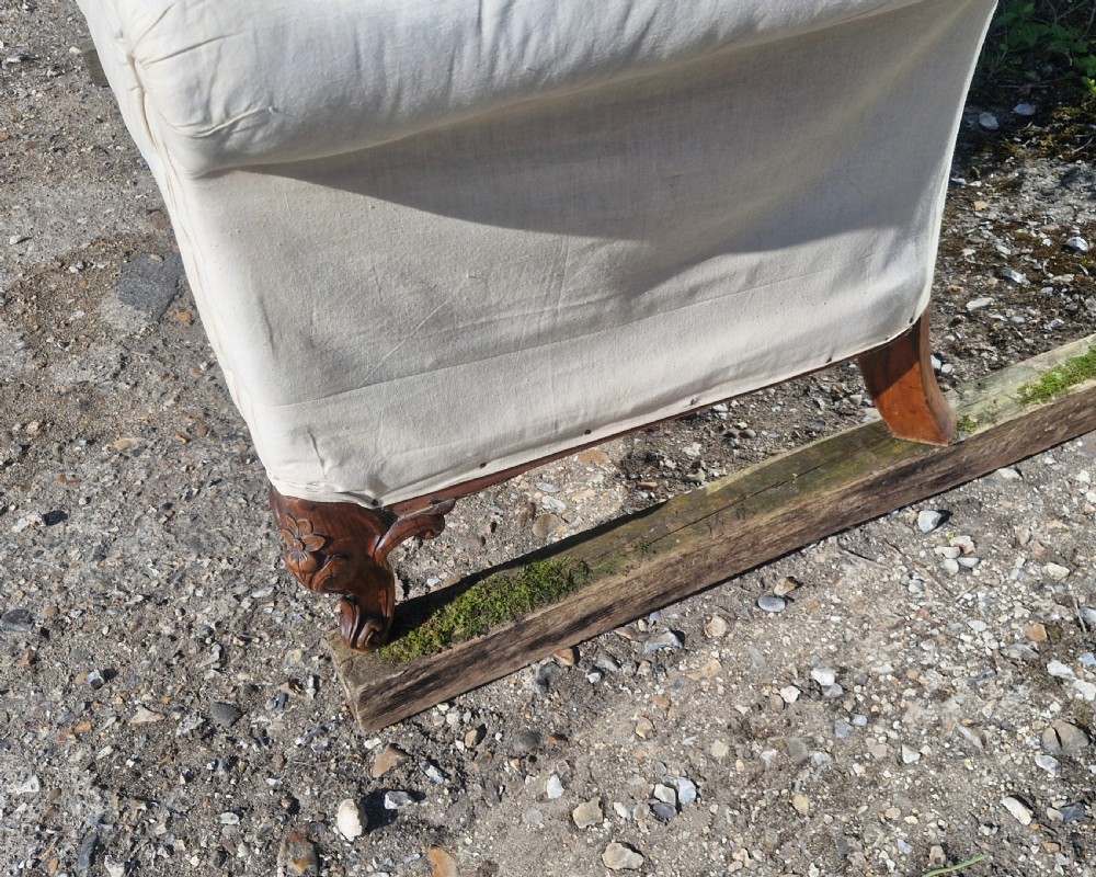 Victorian country house sofa with 2 loose covers.  View XV