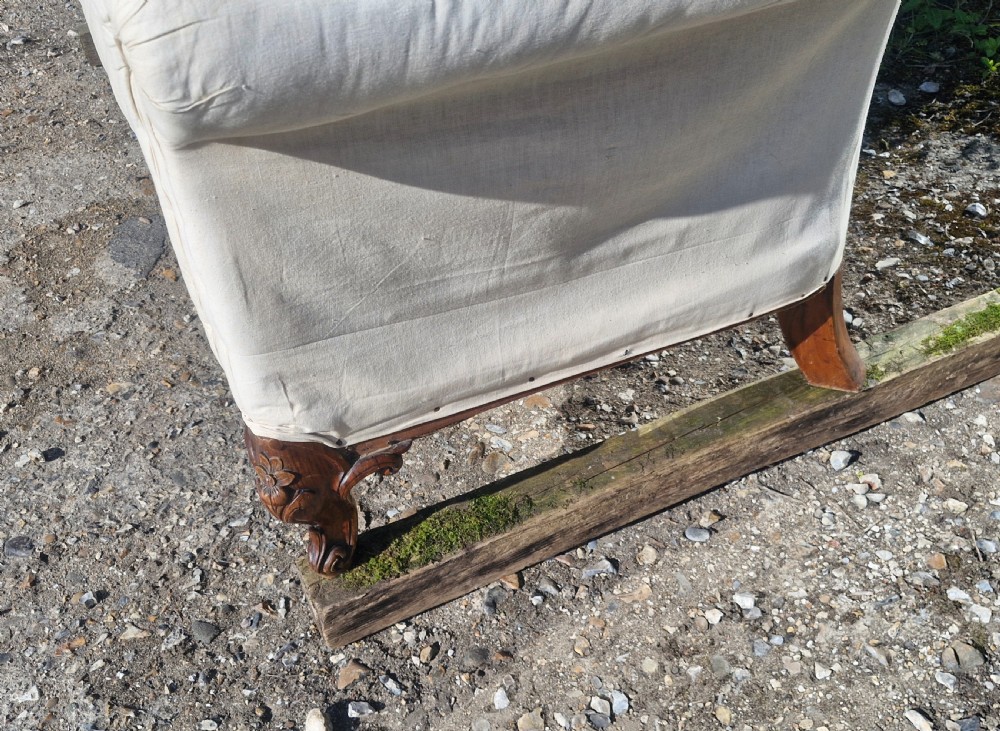 Victorian country house sofa with 2 loose covers.  View XVI